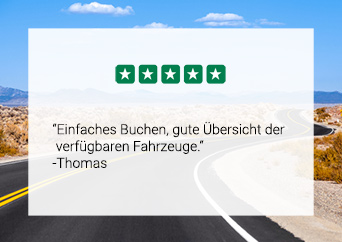 Einfaches Buchen, gute Übersicht der verfügbaren Fahrzeuge